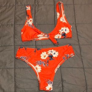 orange bikini